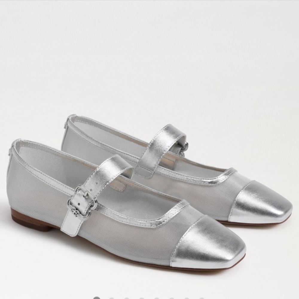 Sam Edelman • Soft Silver Mary Jane Shoes